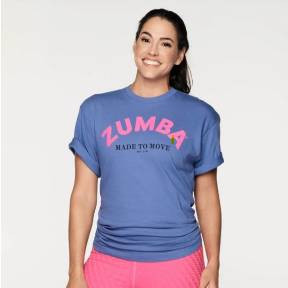 Zumba Forever ALL GENDER  TeeShirt - NWT (Purple) - Picture 1 of 4